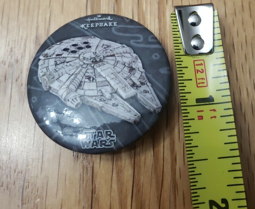 Hallmark Millenium Falcon Pin Star Wars NYCC New York Comic Con Button
