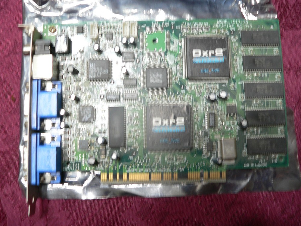 Creative Labs PCI Video Card DXR2 DVD Decoder Dual CT7120