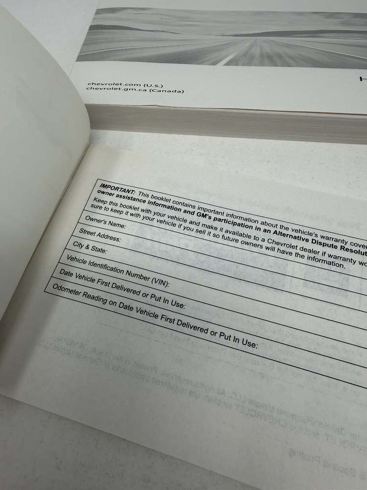 2011 Chevrolet HHR Owners Manual OEM Set