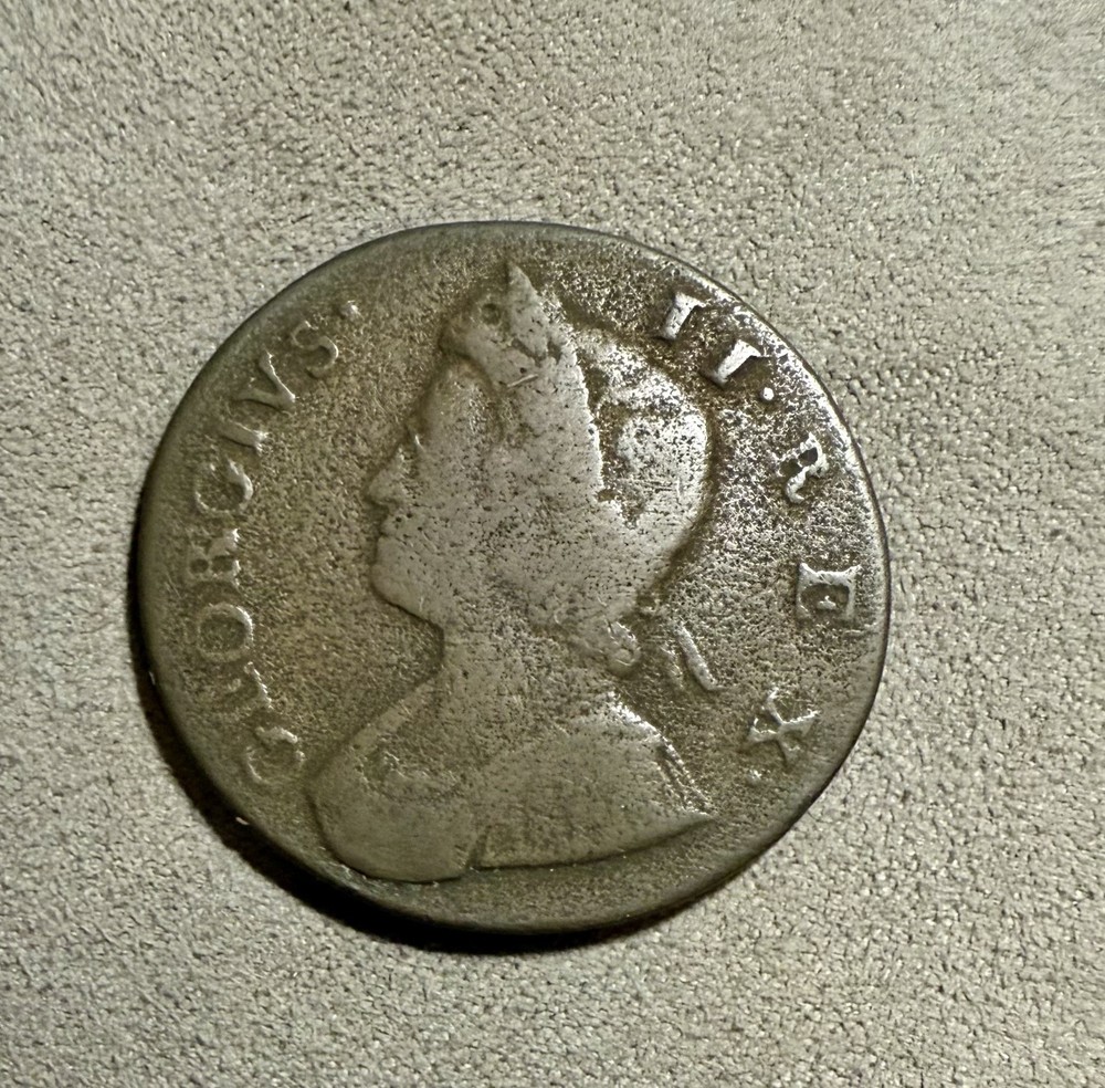 Great Britain 1736 Half 1/2 Penny