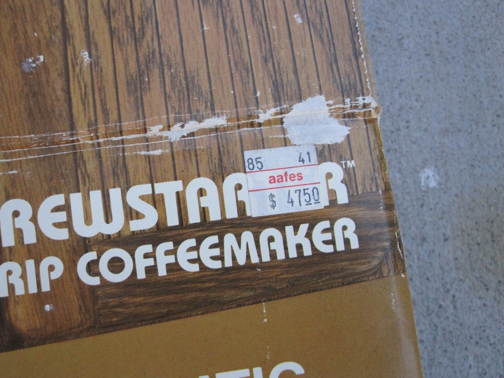 RARE Black & Decker Spacemaker SDC2A Drip Coffee Maker REPLACEMENT EMPTY BOX