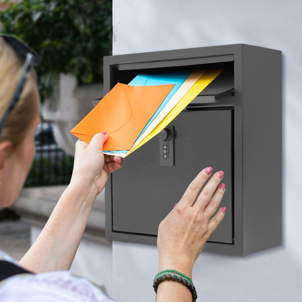 Mailbox, Wall-mounted Mailbox, Mailbox With Combination Lock