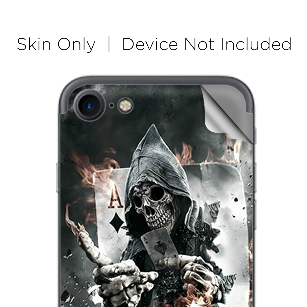 Apple iPhone 7 / 8 Skins Decal Wrap Ace Diamonds Grim Reeper Skull