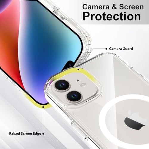 Phone Case Compatible with iPhone 13 & iPhone 14 iPhone 13/14 Clear Magnetic