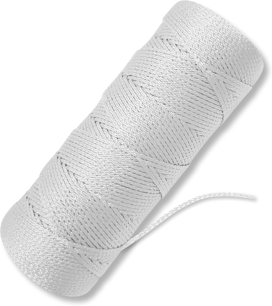 Bright White Twine String - #18 Strong Nylon - 250 250 Ft Roll,