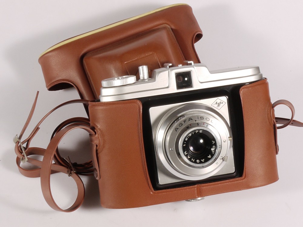 PRL) AGFA ISLAND 1 ANALOG CAMERA + COLLECTION GERMANY CASE