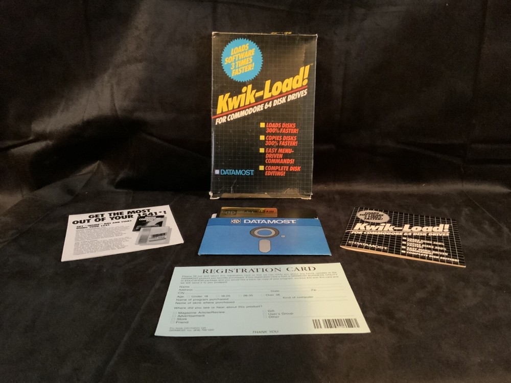 Kwik-Load! Disk by Datamost for the Commodore 64 Loads Software 3 X's Faster