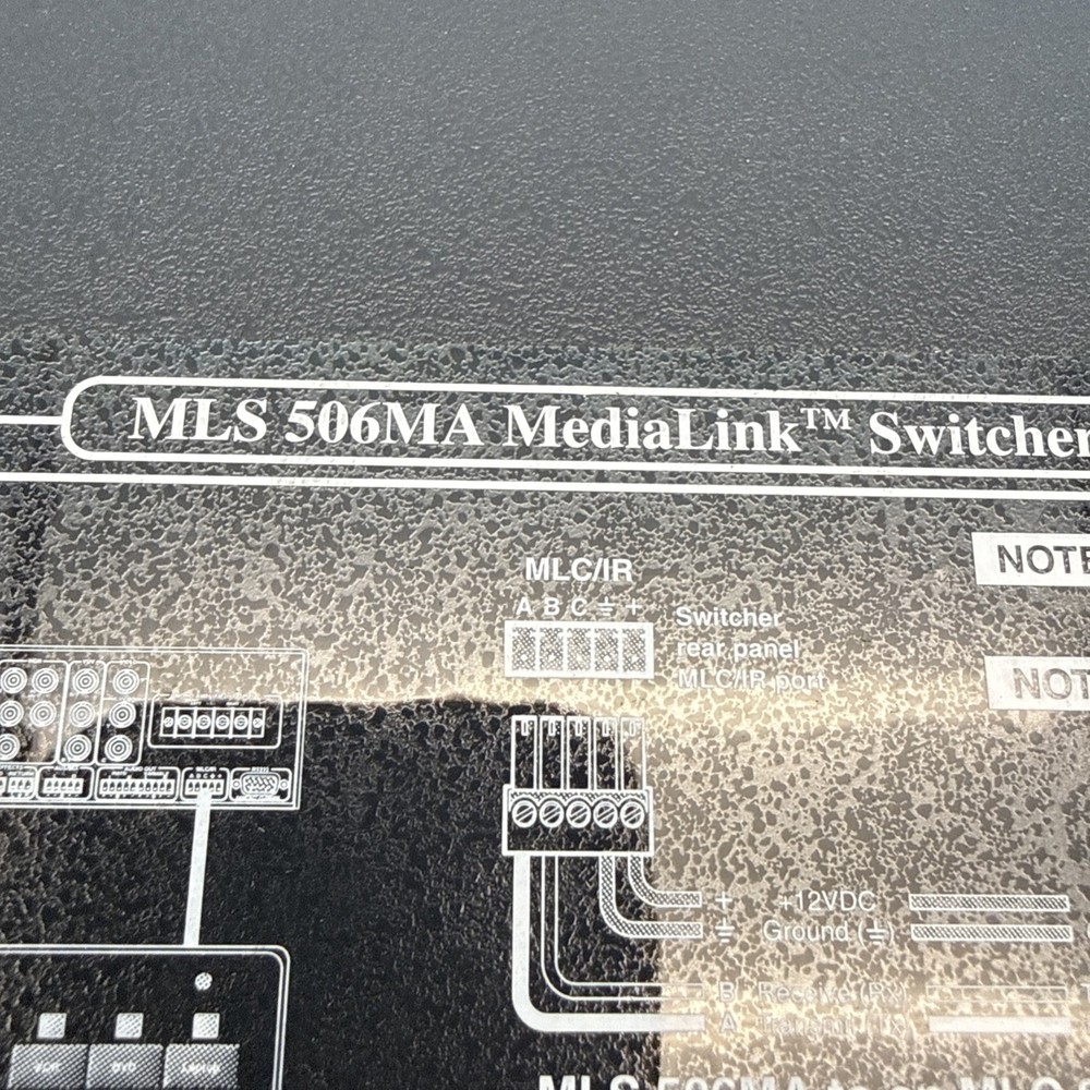 Extron MLS 506MA Multi-Format 6-Input MediaLink Switcher No Adapter