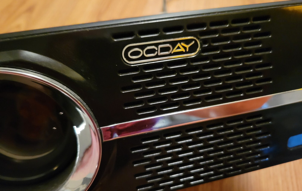 OCDAY HDMI home projector, HDMI, USB inputs, used, still works