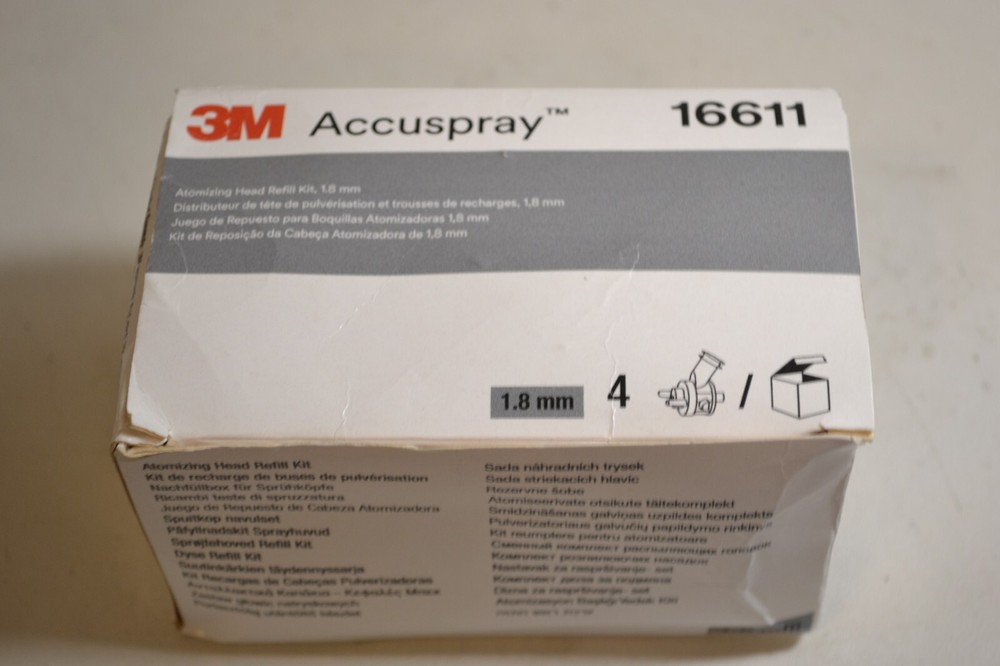 3M Automotive 16611 Atomizing Head Refill Kit, 1.8mm