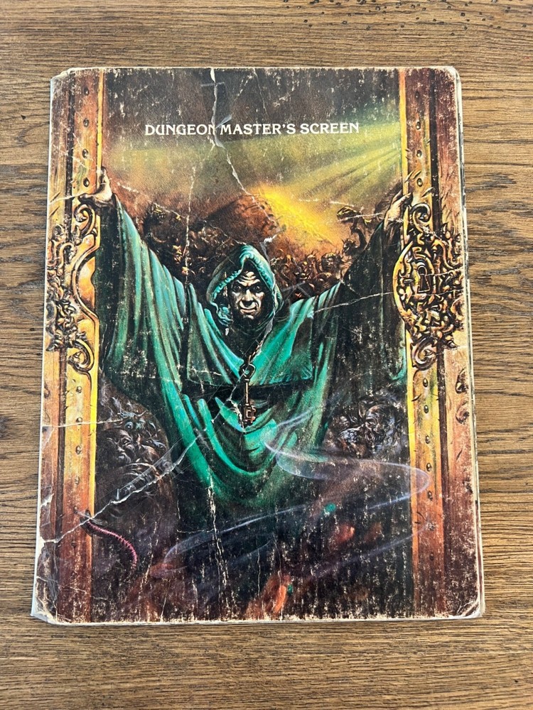 Vintage 1985 TSR Dungeon Masters Screen Dungeons & Dragons Roleplaying Game Acce
