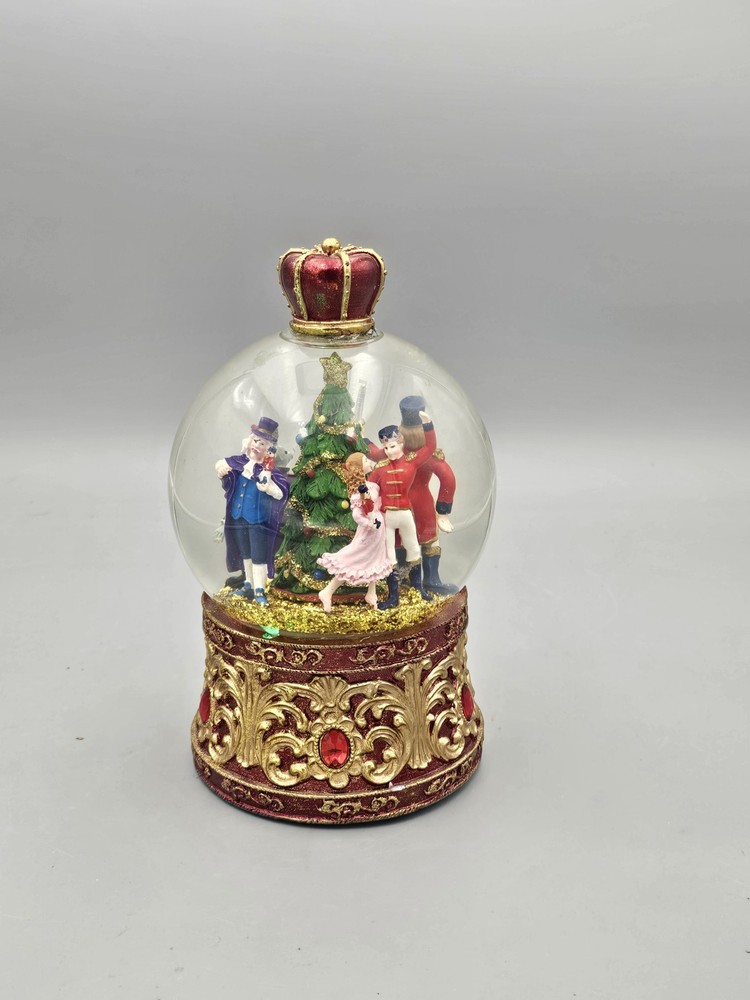 NUTCRACKER SUITE Musical Lighted Christmas Water Globe Kurt Adler Nice Working