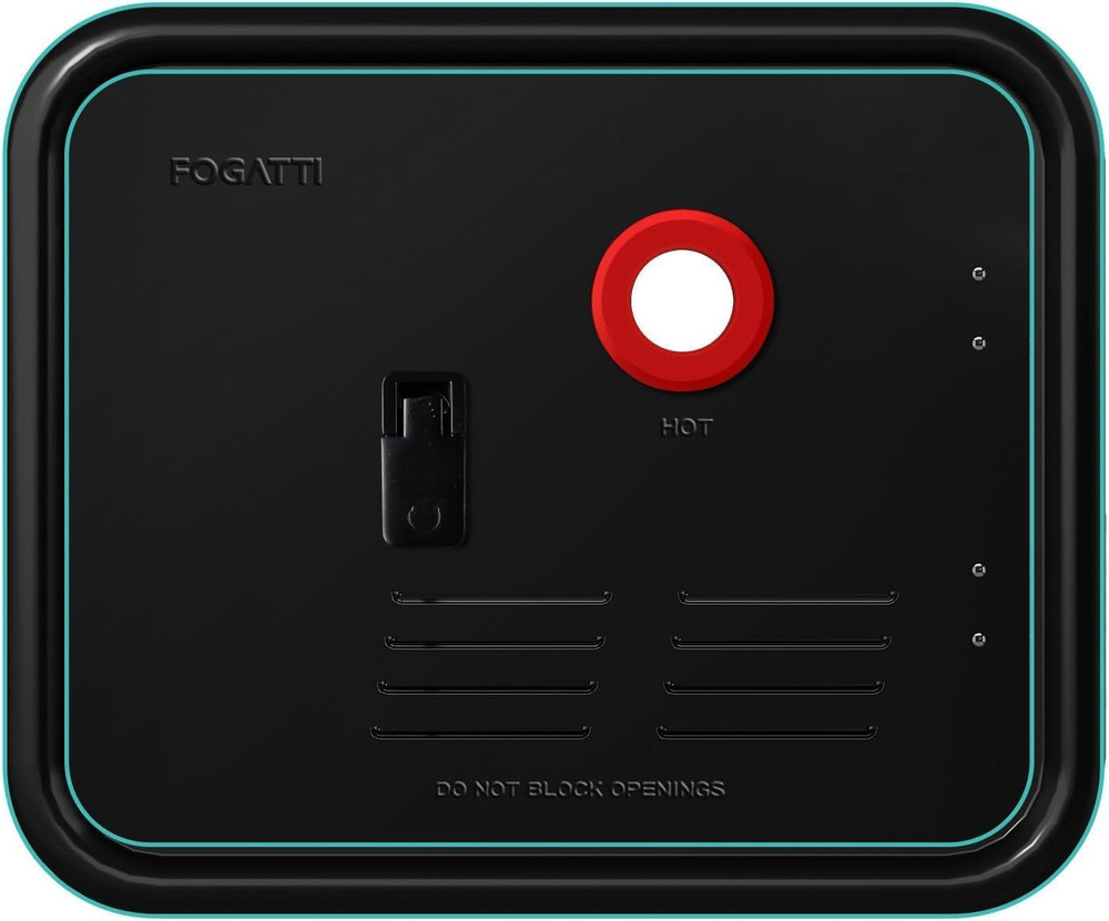 15" x 18" RV Water Heater Black Door with Ring - Durable & Stylish Accessory