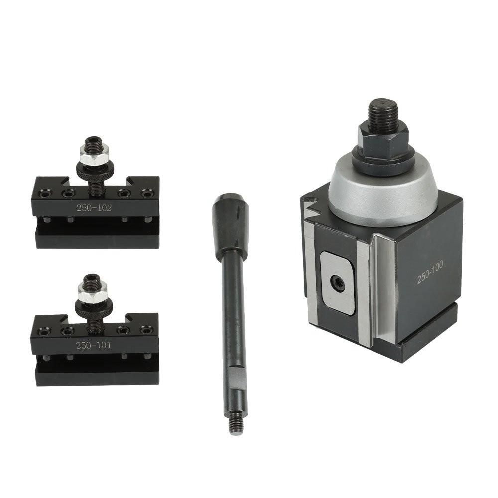 AXA Piston Quick Change Tool Post Set 250-100 with 2 Holders for 6-12" Lathe