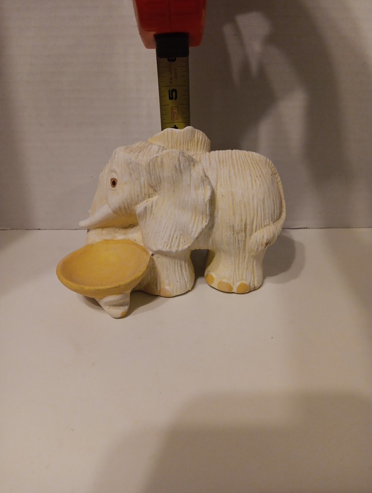 Unfinished Ceramic Bisque Elephant Ring Holder