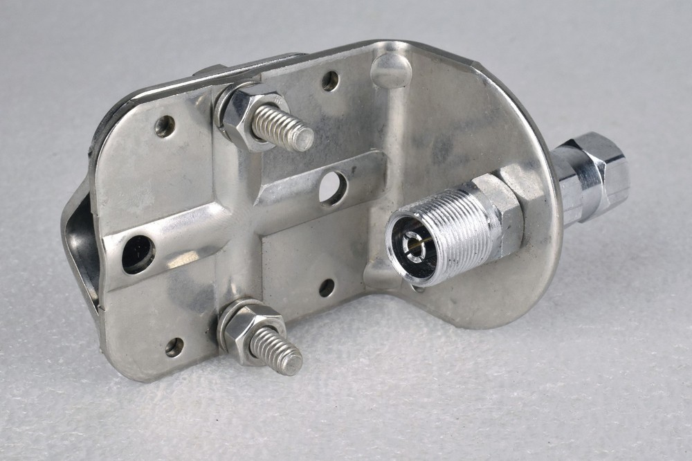 CB Radio Antenna Mirror Mount Bracket w/ SO-239 Stud Adapter Plug