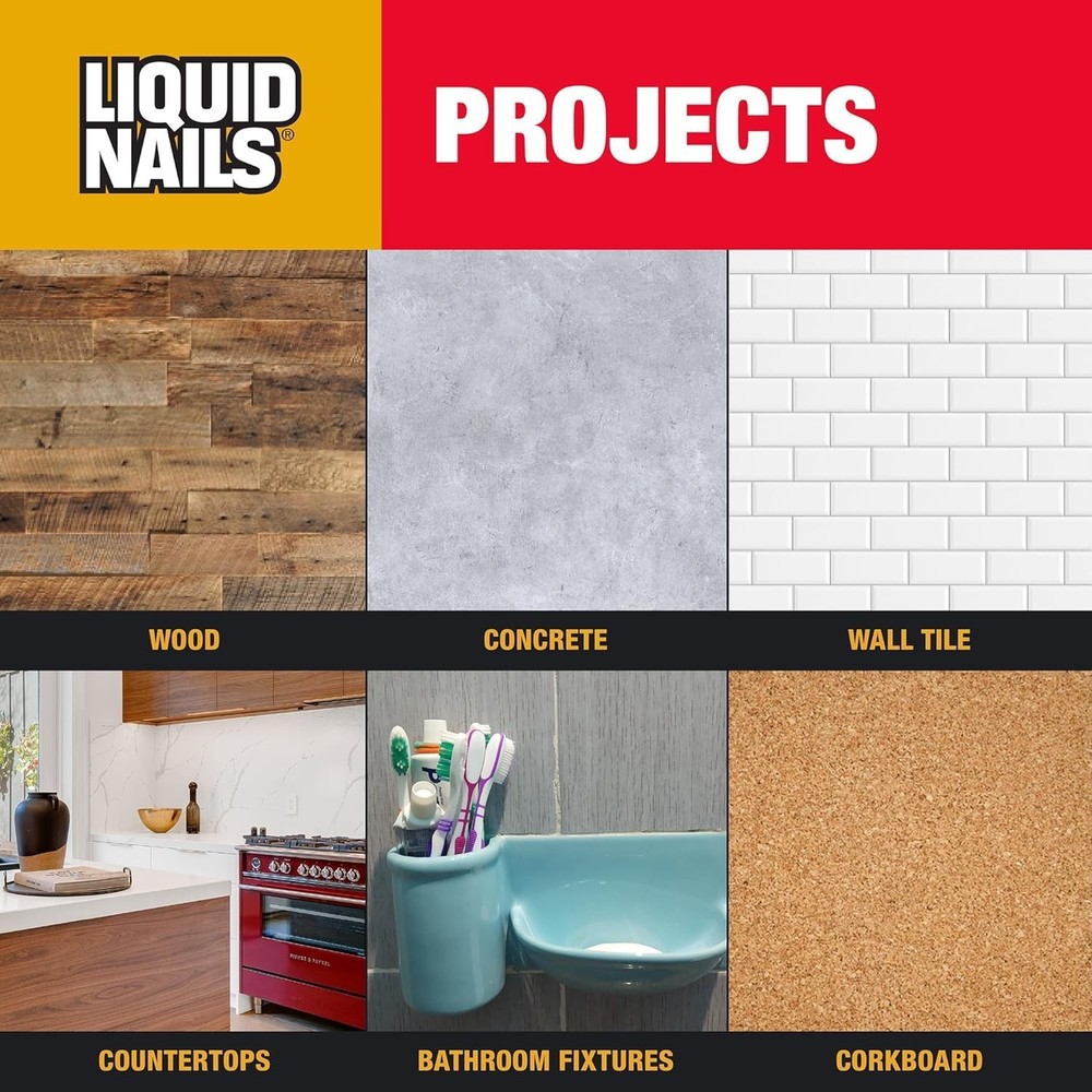 LIQUID NAILS Small Projects 4 -fl oz All purpose Paste Multipurpose Adhesive