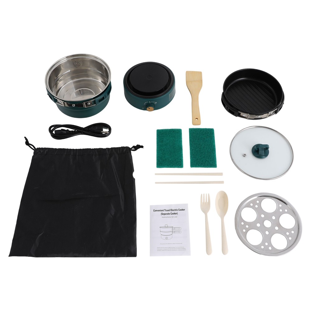 1.6L Multi-functional Split Electric Hot Pot Temperature Adjustable Nonstick Pan