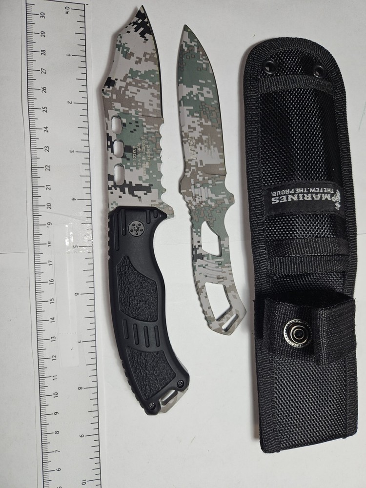 Mtech USMC 2 Pc Set Fixed Blade And Thrower