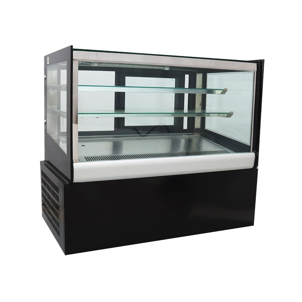 TECHTONGDA 35"Desktop Refrigerated Cake Display Cabinet 3-Layer LED Lighting220V