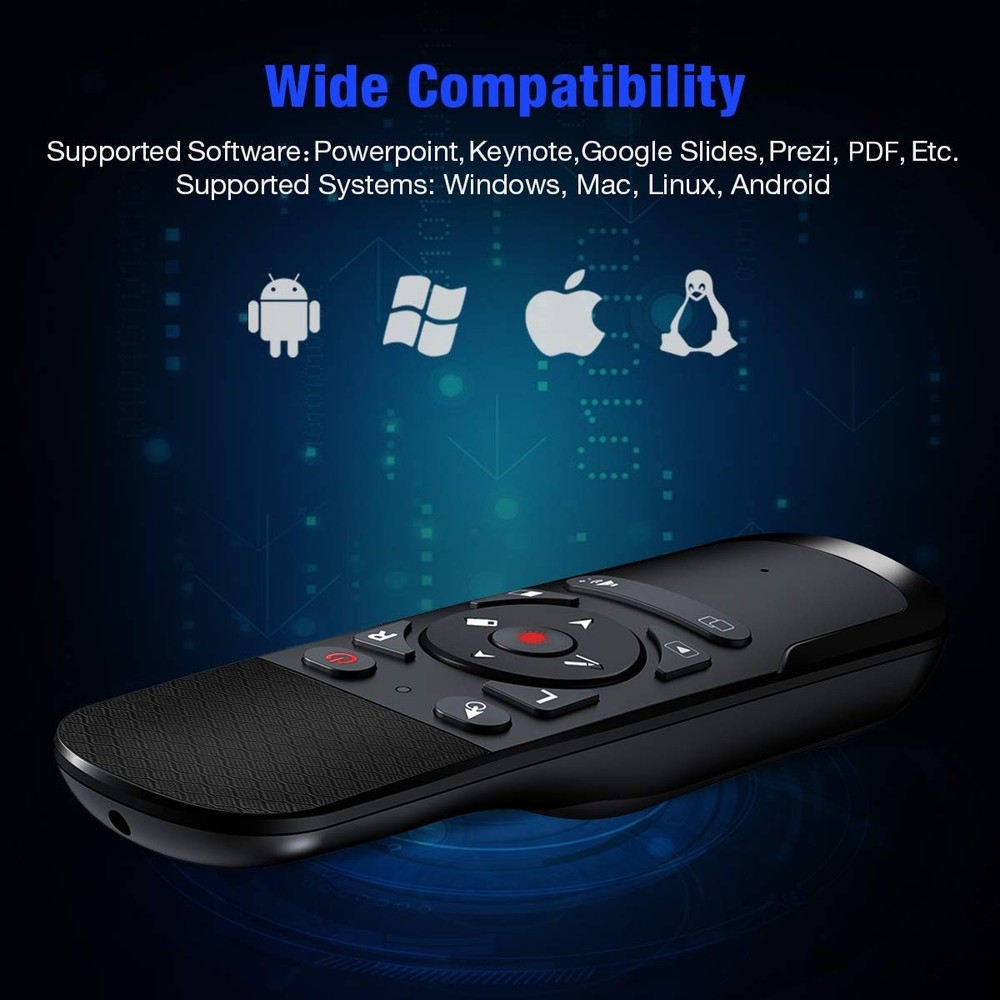 Presentation Clicker Air Function Wireless Presenter USB Powerpoint Clicker, ...
