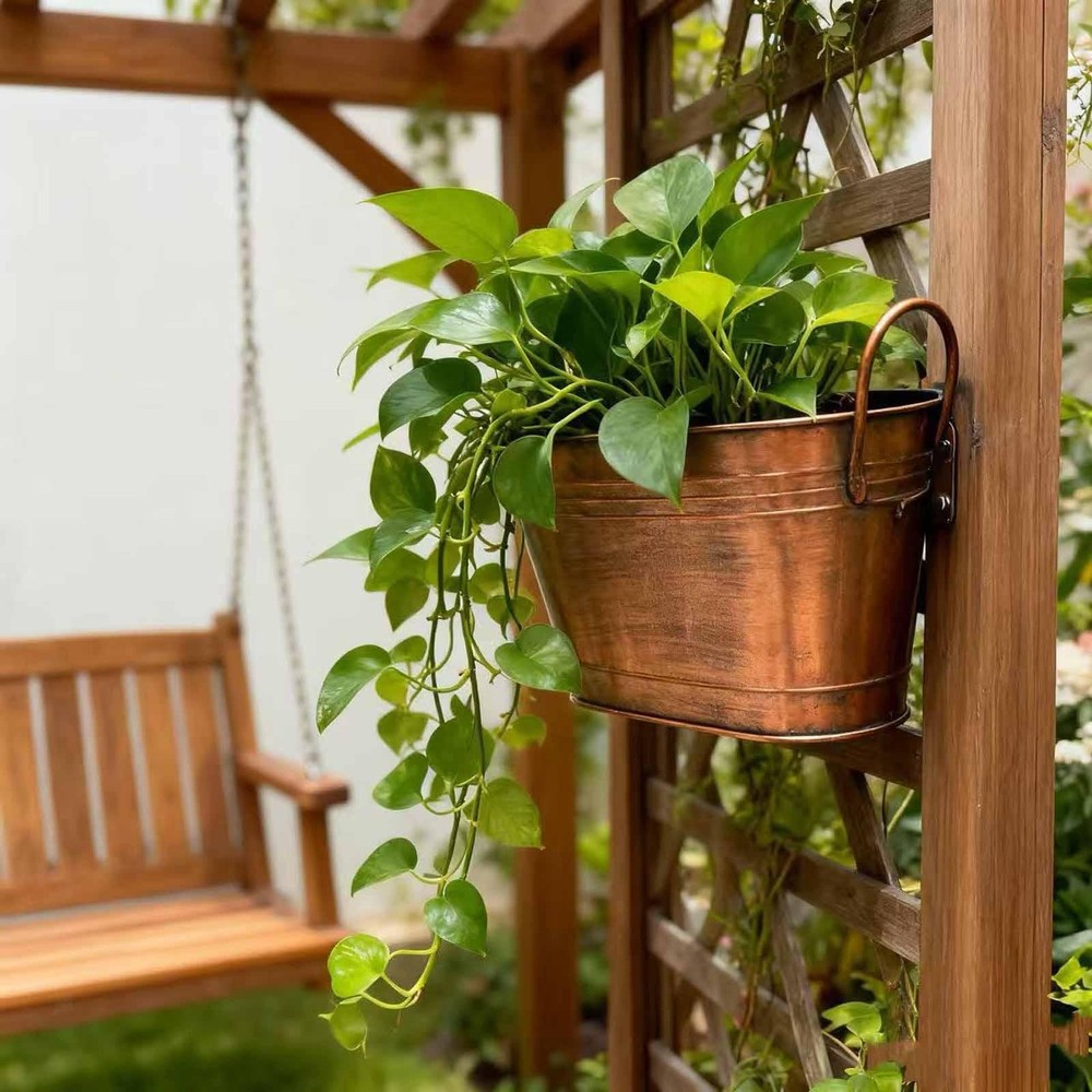 Firewood Bucket with Handle Storage Tub Fireplace Tools Organizer Container Easy
