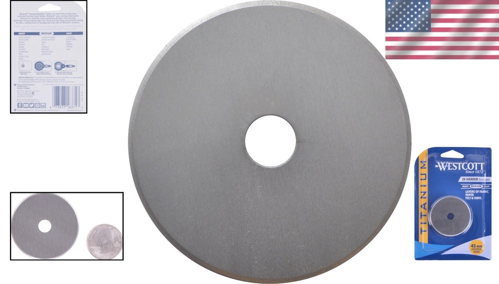 High-Performance 45mm Titanium Bonded Replacement Blade for Every Crafting Need