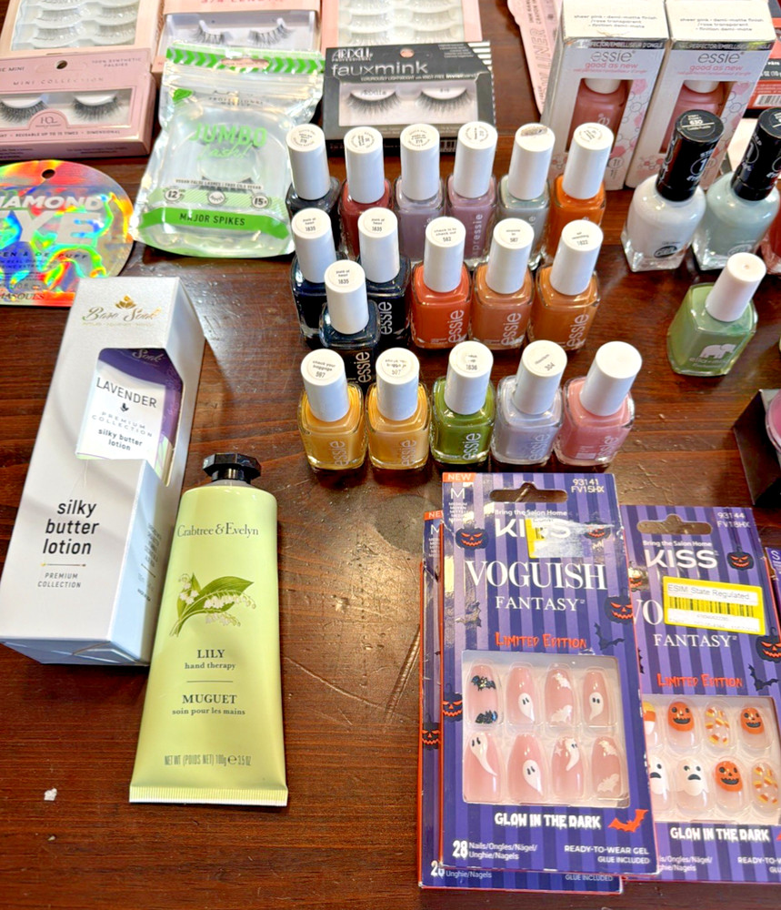 Mixed Makeup, Skin, Nail, Brushes, Lashes Bundle Reseller 134 Pcs Random Pull