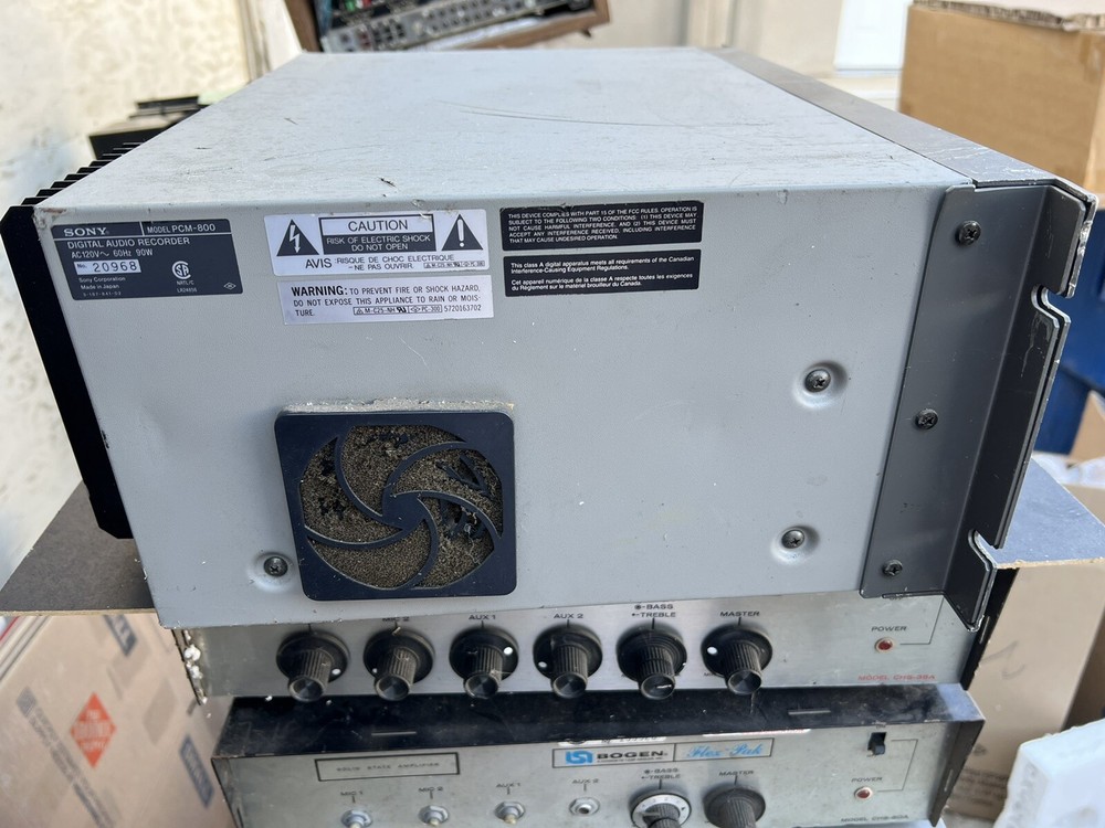 SONY PCM-800 DIGITAL AUDIO RECORDER