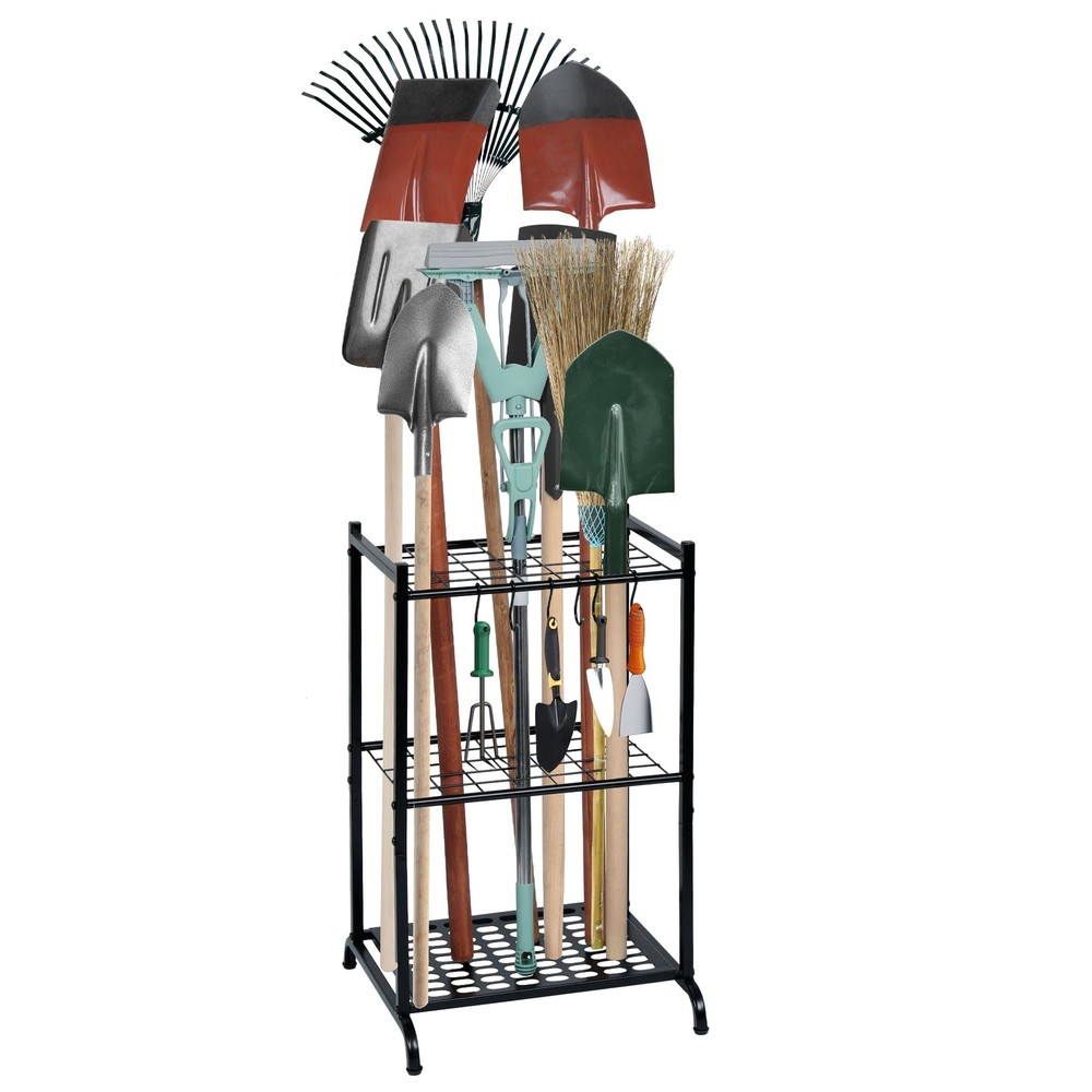 RANXFLOAT Garden Tool Organizer with Storage Hooks, Yard 17 Inch, A Style