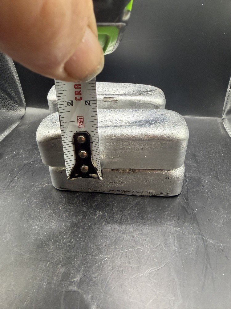 Hand Poured Aluminum Ingots - Approximately 10oz Ea.