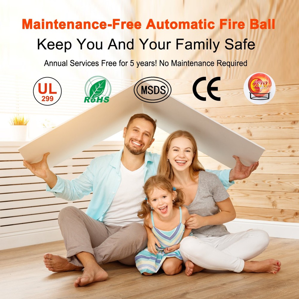 12 PACK Automatic Fire Ball Extinguisher With Bracket for ABCEF Type Fire