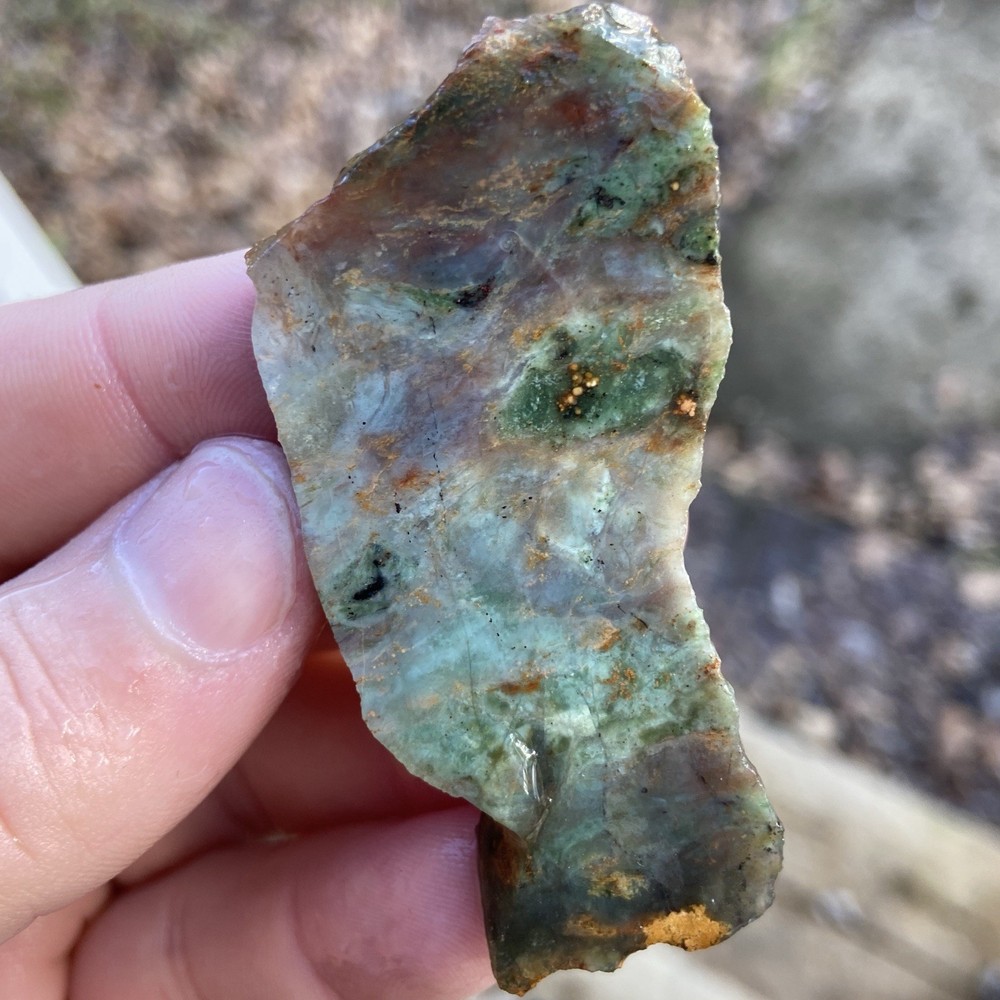 Plasma Agate Rough Lapidary Slab
