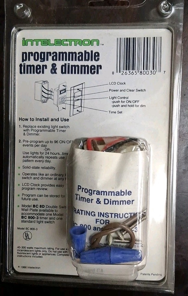 Intelectron Programmable Timer And Dimmer Lot Of 9