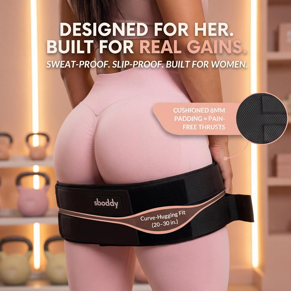 Hip Thrust Belt with Dual-Strap Design – Booty Builder for Heavy Dumbbells, Kett