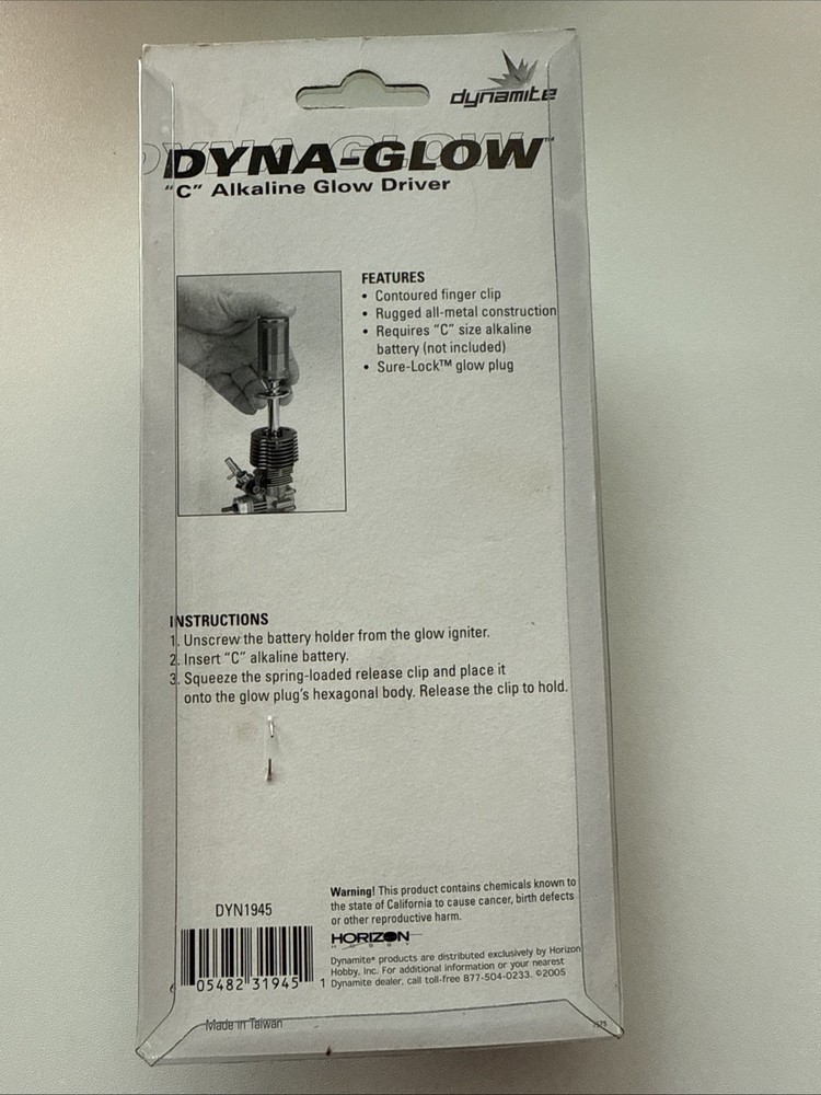 Dyna-Glow "C" Size Alkaline Glow Driver/Igniter - Dynamite #DYN1945