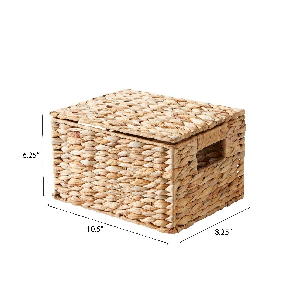 Hyacinth Basket with Lid