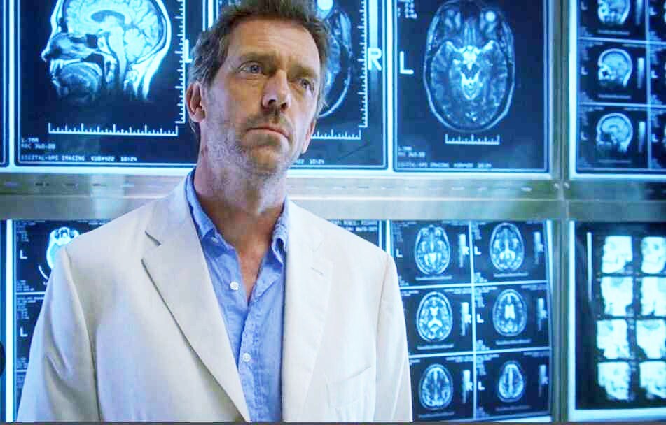 HOUSE MD: Dr. Hugh Laurie Brain Cat Scans/Folder Prop w/Studio COA