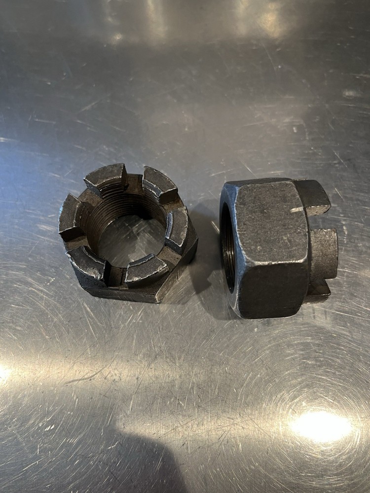 1-3/8 - 12 Castle Nuts, 2 Pcs