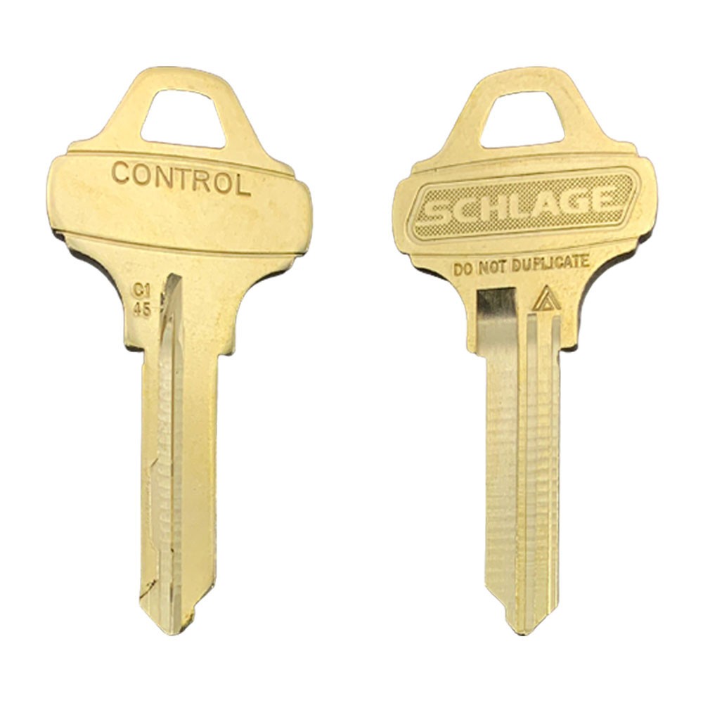 C145-CONTROL / C145 Key Blank 6-Pin Brass