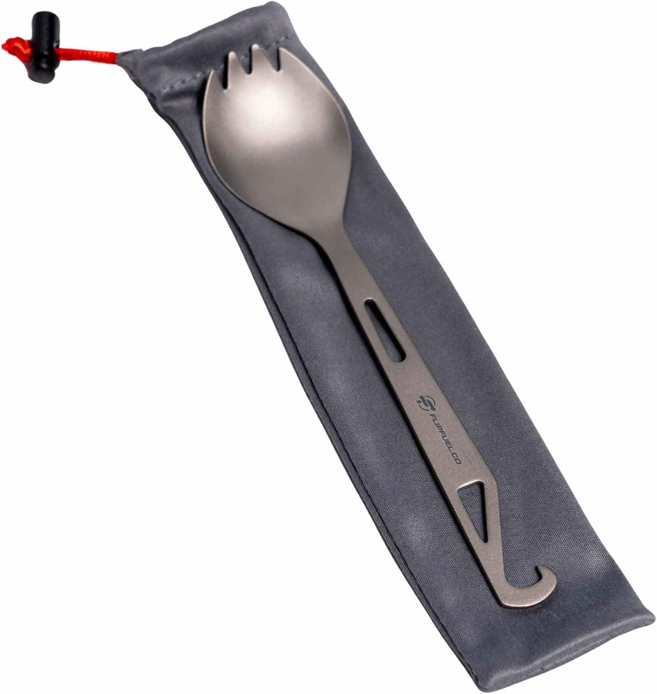 Ultra-Light Titanium Spork for Backpacking & Camping
