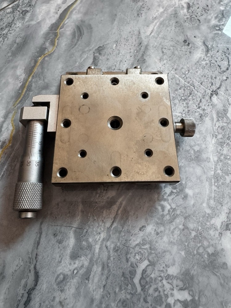 X Linear Stage Positioner Micrometer, Stainless steel- Linear Ball Guide
