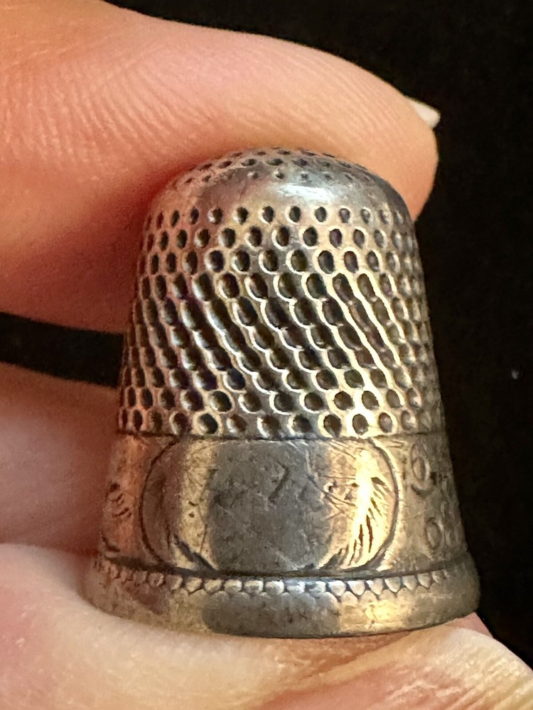 Vintage Sterling Silver Thimble 6