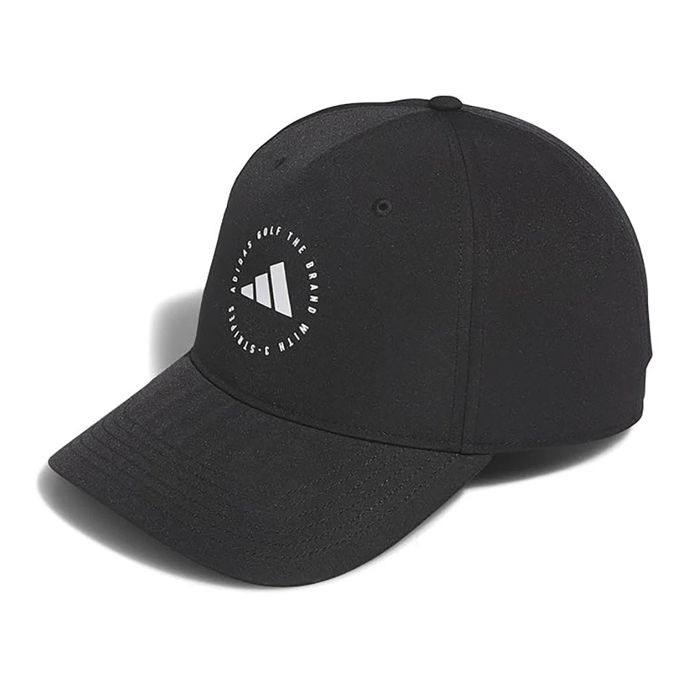 NEW Adidas Golf Performance Snapback Hat Cap BLACK/WHITE