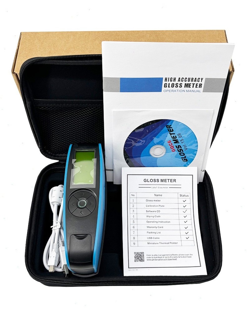 Multiple Angle Gloss Meter with Angle 20° 60° 85° for Rubber Printing Paper