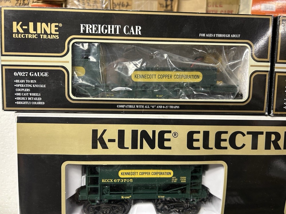 K-Line Kennecott Copper Set W/Boxes C-8 See Description