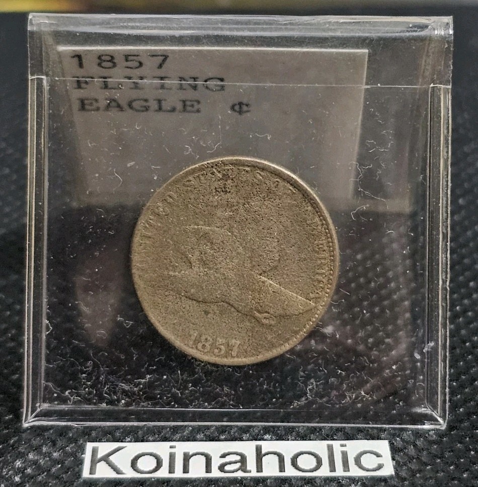 1857 Flying Eagle Cent Very Good, History In Your Hands, Pulled From Storage