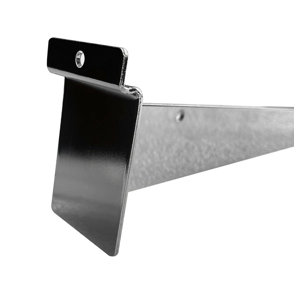 12" Slatwall Shelf Bracket, Chrome, Hanger Display Panel Shelf
