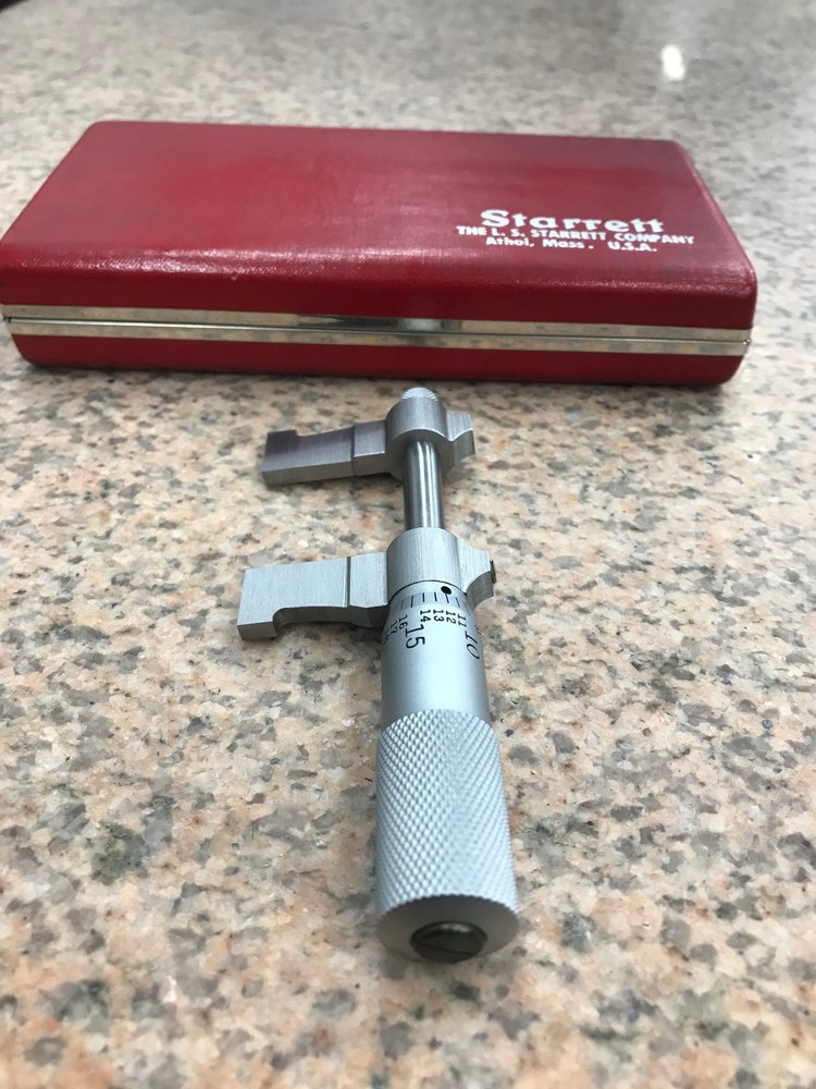 Starrett No.700B inside caliper goove micrometer