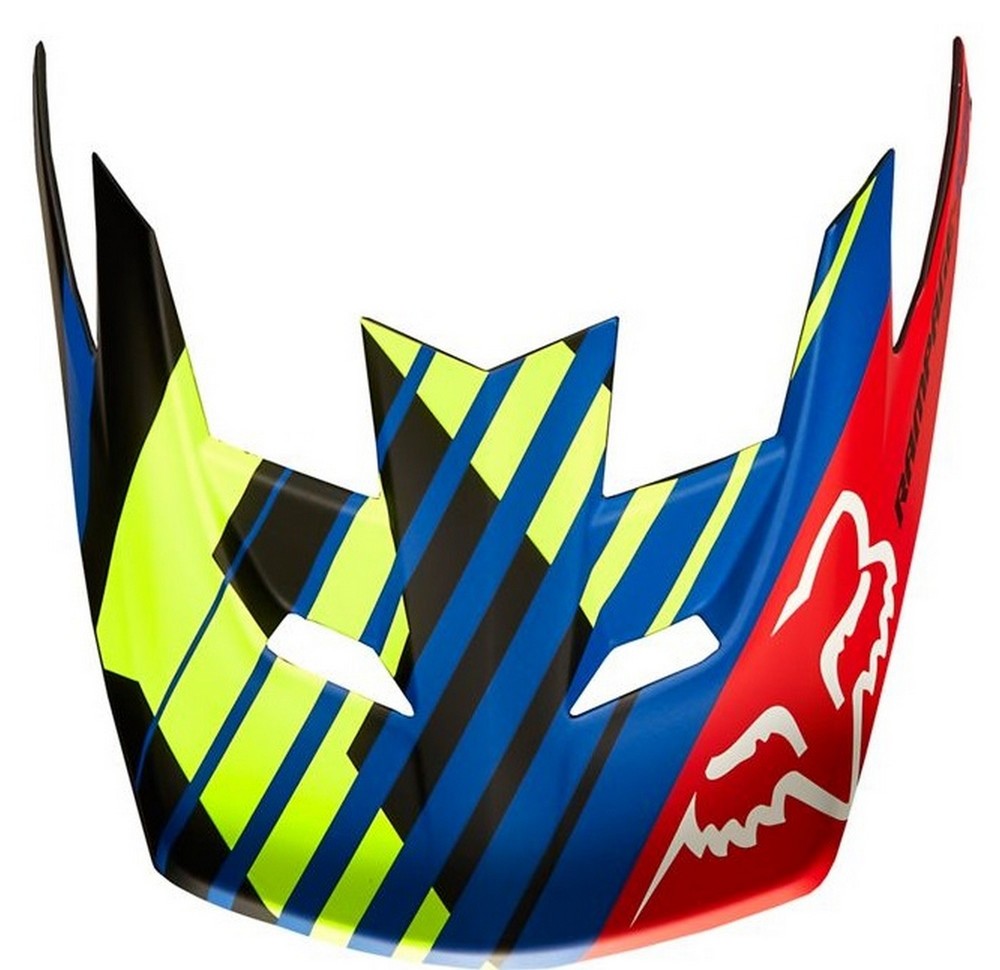 Fox Racing RPC Savant Helmet Replacement Visor/Peak Blue